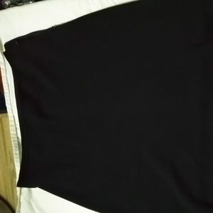 New York & Company BLACK OVER THE KNEE SKIRT SZ 10